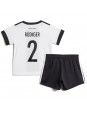 Deutschland Antonio Rudiger #2 Heimtrikotsatz für Kinder WM 2022 Kurzarm (+ Kurze Hosen)